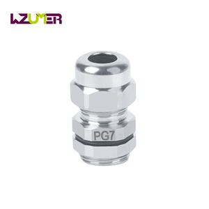 WZUMERステンレス鋼304 316ケーブルグランドPG7 IP68防水金属コネクタ海洋産業用コントロールパネル - Product Image 1