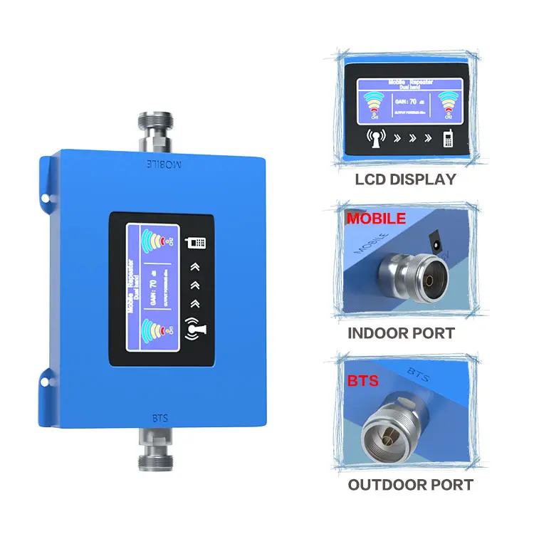 GSM DCS dual band indoor signal repeater from china Manufacture mobile signal booster 3g 4g lte amplifier