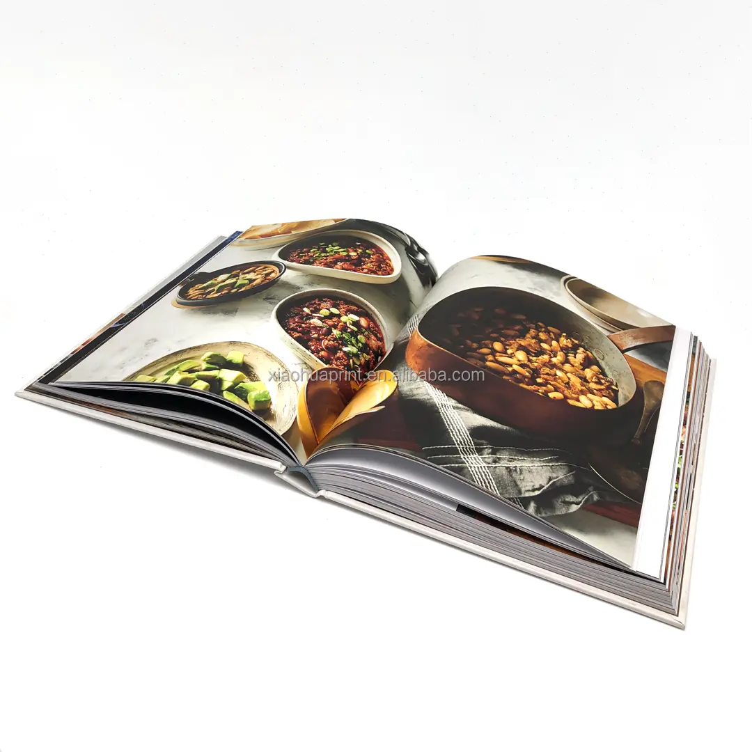 Factory Notebook Journal Kochbuch Board Soft Hardcover Benutzer definierte Hardcover Buchdruck für Lebensmittel