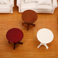 Mini table en bois, meubles miniatures, petite table basse pour poupées de mode et décoration de maison de poupée, jouet DIY