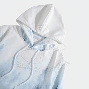 Sudadera con Capucha de Invierno 100% Algodón, Diseño de Hombros Caídos, Patrón Sólido, Tejido Transpirable Ecológico, Cuello con Capucha, Diseño con Bolsillos, Personalizable - Product Image 1