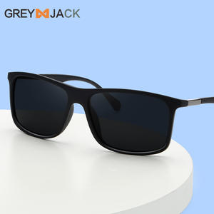 Gafas de Sol Polarizadas TR90, Montura Completa, UV400, Ligeras, Unisex, Cuadradas, Modernas, Negras y Marrones, Lentes TAC - Product Image 2