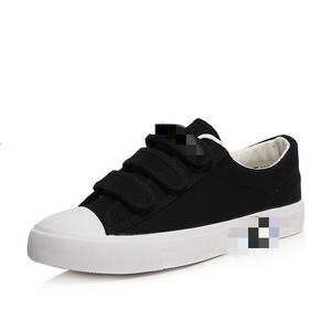 Low Top Velcro <strong>Plimsolls</strong> Flat Solid Color Student Shoes for Women SIZE 35-40 - Product Image 6