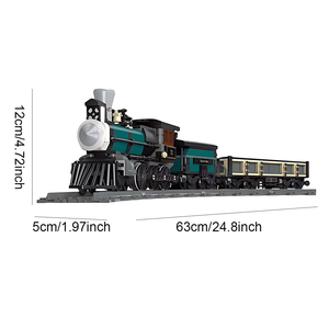 JIESTAR 59001 560 Piezas Serie <span class=keywords><strong>de</strong></span> Trenes Bloques <span class=keywords><strong>de</strong></span> Construcción <span class=keywords><strong>de</strong></span> <span class=keywords><strong>Tren</strong></span> <span class=keywords><strong>de</strong></span> <span class=keywords><strong>Vapor</strong></span> Estático TH10 Modelo <span class=keywords><strong>de</strong></span> Juguete Educativo Técnico Regalo Festivo - Product Image 5