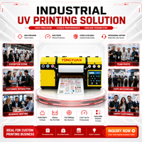 Mesin Printer UV DTF 3D Varnish XP600 Dual Head untuk Pencetakan Label Foil Emas, Mesin Pencetak Stiker Emboss Mewah 330mm Roll to Roll