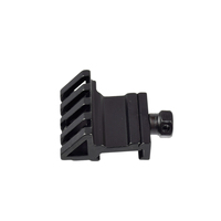 Support de lunette tactique en aluminium 20 mm, angle décalé de 45 degrés, support latéral à 4 fentes, support pour lampes de poche, modèle RTS, accessoires de chasse