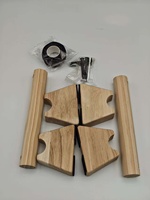 Poignée de support de barre en bois poignées de pompes accessoires de gymnastique d'exercice à domicile équipement de calisthénie