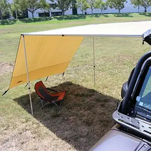 Auvent latéral de voiture Auvent de voiture étanche pour le camping Auvent de toit rétractable à hauteur réglable pour le camping de voyage