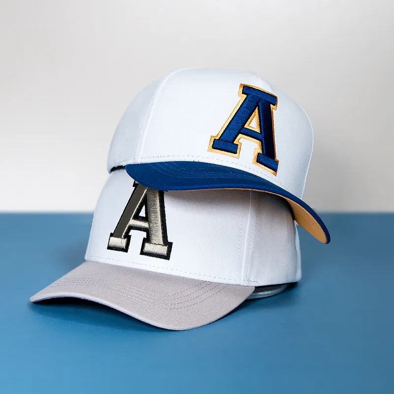 Aung Crown Vente en gros Casquette de baseball ajustée Broderie personnalisée Chapeau de course à pied Casquettes de baseball Gorras Chapeaux de papa personnalisés