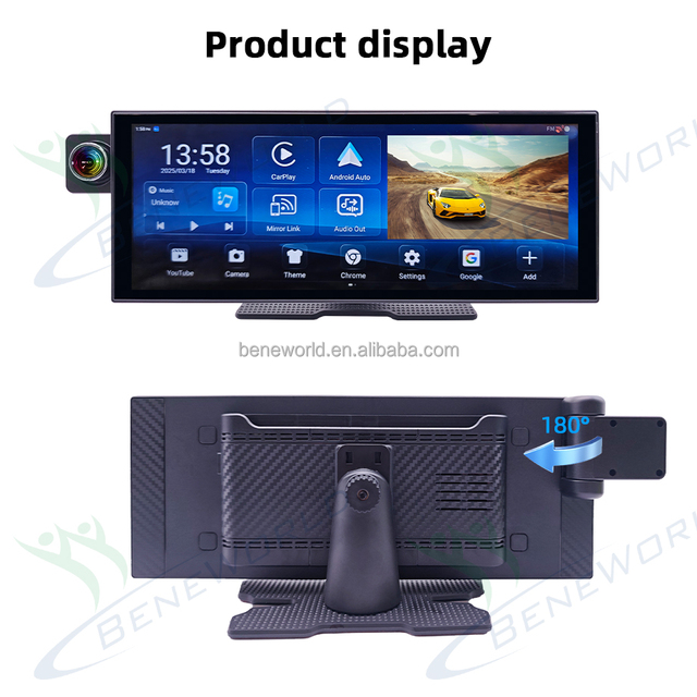 Portable 10.25 Inch Wireless Carplay Android 14.0 4+64G/8+128GB Universal Car Smart Screen With BT TF Card 3G/4G Sim Card