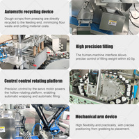 Machine automatique de fabrication de raviolis, de dumplings, d'empanadas, de pelmenis, de grands pâtisseries, de samosas, de pliage de pâte, pour la vente au Pakistan et en Inde