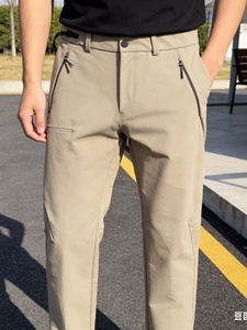 Customized High-end Outdoor Soft-Shell <strong>Windproof</strong>, Breathable Moisture-wicking and Sweat-Wicking Men's Sportswear <strong>Pants</strong> - Product Image 1