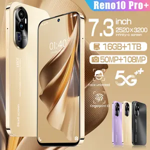 2023 HOT Reno10 Pro Celular 16GB 1024GB 6,67 Zoll Telefon Original Full Display Mobile Cell mit Android 13 System Unlocked Phone