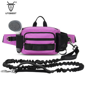 Orta kapasiteli elastik bel köpek yürüyüş çantası sınır ötesi açık spor şartları fermuar kapatma patlamaya dayanıklı köpek zinciri - Product Image 5