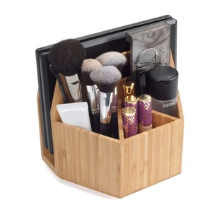 Bamboo <b>Makeup</b> Organizer Rotating Desktop Storage <b>Box</b> For Cosmetic With 6 Layers Eco Friendly Design - Product Image 2
