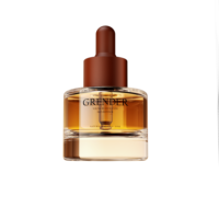 Flacon compte-gouttes cylindrique en PET de 30 ml pour sérum et lotion, conteneur cosmétique personnalisable pour crème visage, emballage de soins de la peau, marque privée