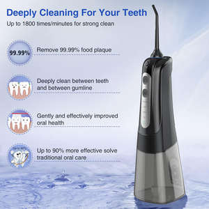 Hydropulseur dentaire multifonctionnel à piles, nettoyage par impulsions haute fréquence, rechargeable, étanche, pour usage hôtelier et domestique - Product Image 2