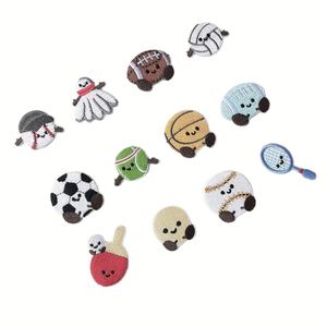Patch brodé thermocollant sportif : Volleyball, Basketball, Football, Baseball, Hockey, Tennis – Idéal pour sacs, chapeaux, vêtements, étiquettes, sangles, porte-clés - Product Image 2