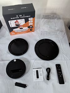 <span class=keywords><strong>Tocadiscos</strong></span> eléctrico 3 en 1 con control remoto 3 velocidades pantalla giratoria fotografía <span class=keywords><strong>tocadiscos</strong></span> carga USB para zapatos <span class=keywords><strong>de</strong></span> joyería - Product Image 6