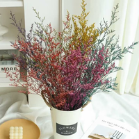 Approvisionnement en gros de Limonium séché naturel, tige séchée, couleur intense, longue durée de conservation, fleur séchée pour la vente au détail et la revente