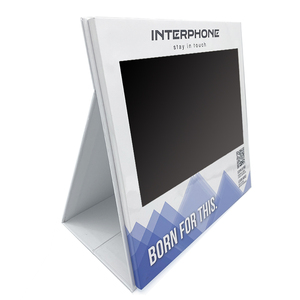 Promotional Desktop Advertising Player with 10.1 Inch for Supper Market POP Video Player Paper Calendar AD Player with Print