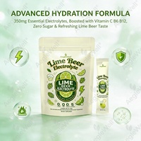 Poudre d'électrolytes Aeglewell Lime Beer, mélange d'hydratation sans alcool et sans sucre avec 0 glucides, 30 sachets individuels, vente en gros