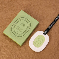 Pendentif en gypse personnalisé diffuseur d'odeurs de parfum décoration suspendue d'intérieur feuille de plâtre parfumé en gypse