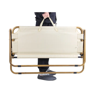 السلع في المخزون شعار مخصص كراسي رخيصة طويلة قابلة للطي في الهواء الطلق مقعد مزدوج كرسي التخييم المصنعين - Product Image 3