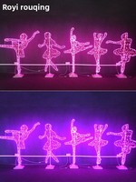 Lampe LED lumineuse en forme de ballet, éclairage paysager extérieur, décoration de jardin de Noël, éclairage de pelouse, lumière de festival, indice de protection IP65