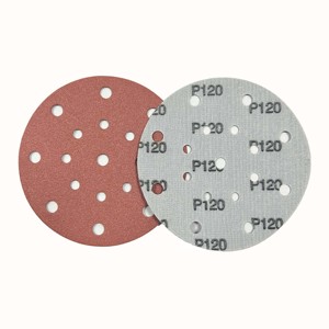 Шлифовальная бумага с крючком и петлей 120 шлифовальной бумаги из оксида алюминия с 8 отверстиями для полировки древесины - Product Image 3