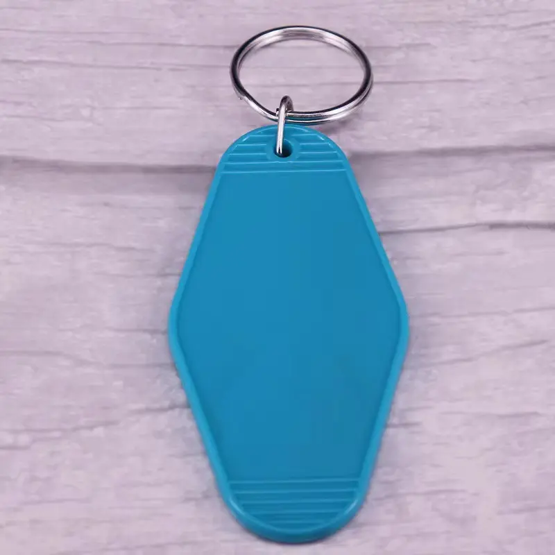 Custom Your Design Plastic Blank ABS Motel Keychains Hotel Key Tags