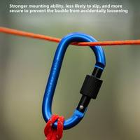 Anneau en D en acier inoxydable 304 avec boucle de corde et cadenas à ouverture supérieure pour camping en plein air, tente, sac à dos - Vente chaude, fournisseur OEM ODM, taille personnalisée, prix bas