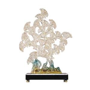 Escultura de Árbol de Ginkgo Fa Cai, Resina Epoxi, Arte Popular, Decoración Artística de Lujo para Sala de Estar, Mueble para TV/Vino, Nuevo - Product Image 5