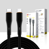 Câble de données USB-C vers USB-C de 1 m à charge rapide PD 3A 60W, chargeur mural USB-C, gaine TPE, pour téléphone Xiaomi, directement de l'usine
