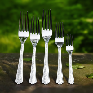 AMBASSADOR Ensemble de 3 fourchettes à fruits en acier inoxydable (16,3 cm) Chrome poli CVLX70C3 - Product Image 3