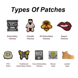 衣類アクセサリー用のメロウボーダー付きカスタムアイロン接着パッチ（OEM対応） - Product Image 6