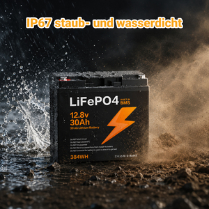 <span class=keywords><strong>Batterie</strong></span> LiFePo4 au phosphate de fer et de lithium 12V 30Ah IP67 étanche 384Wh avec BMS intégré pour système de stockage d'énergie solaire - STOCK UE - Product Image 3