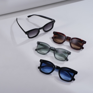 Gafas de Sol Retro Cuadradas UV400 al por Mayor, Logotipo de Marca Personalizado, Montura de Acetato de Alta Calidad, Gafas de Sol de Diseño Vintage con Triple Punto - Product Image 2