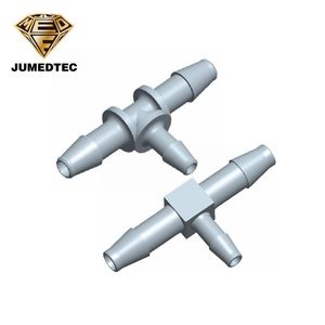 ข้อต่อทีพลาสติก PP แบบลดขนาด JUMEDTEC สำหรับท่ออ่อนขนาด 1.6-9.5 มม. - Product Image 1