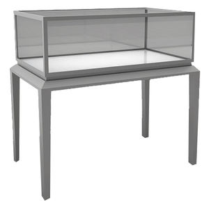 ตู้โชว์เครื่องประดับสแตนเลสสั่งทำพิเศษสำหรับห้างสรรพสินค้า วางพลอย หยก เครื่องสำอาง นาฬิกา แว่นตา - Product Image 3