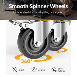 Reusable Grocery <strong>Bag</strong> Zipper <strong>Handled</strong> Custom Patterns Foldable Rolling Tote Shopping Trolley Shopping <strong>Bag</strong> with Wheels - Product Image 4