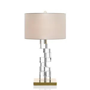 Luxus Designer Kristall Kronleuchter Tisch lampe für Nachttisch