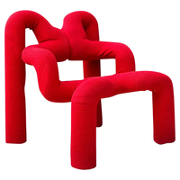 Fauteuil de détente en tissu personnalisé au design spécial araignée, pour villa, salon, hôtel, salle d'exposition, décoration, fauteuil inclinable