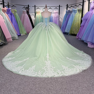Robes de Quinceañera sans manches style bohème avec perles pour filles de 16 ans Dy6824-1 - Product Image 5