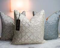 Housses de Coussin Jacquard de Luxe 50 x 50 cm pour Décoration Maison et Voiture