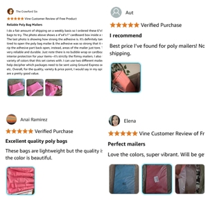 Buste per Spedizioni Biodegradabili Rosa 10x13 Pollici, 100 Pezzi, Autosigillanti, Impermeabili, Consegna in <span class=keywords><strong>2</strong></span>-5 Giorni per Abbigliamento - Product Image 6