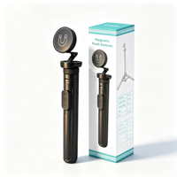 Trípode Magnético Plegable de 1.8M y Palo Selfie con Control Remoto para iPhone 17/16/15 y Smartphones Android - Vlog Giratorio de Aluminio y ABS