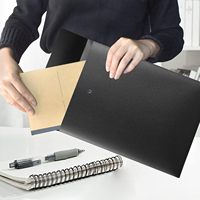 Carpetas de Archivo, Sobres de Plástico para Archivar, Carpeta de Proyectos con Cierre de Botón a Presión para Papel Tamaño Carta A4