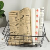 Vente en gros de papier sulfurisé impression personnalisée papier sulfurisé de qualité alimentaire papier d'emballage alimentaire