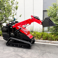 Spedizione Gratuita Minicaricatore con Motore Diesel Kubota, Caricatore a Cingoli, Mini Skid Steer Loader